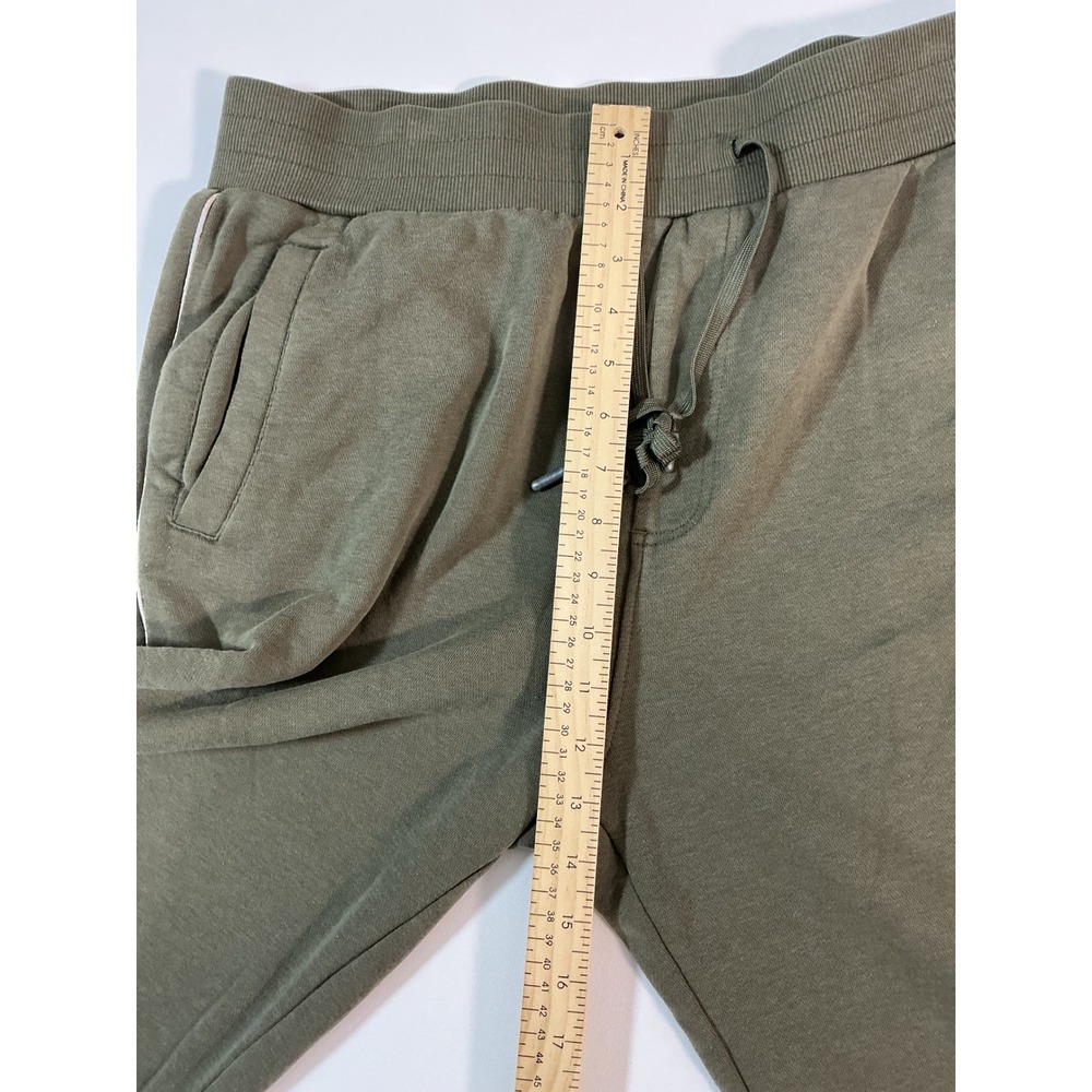 True Religion Men's Script Logo Jogger Sweatpants Green Olive Size L Flaw - Picture 9 of 11